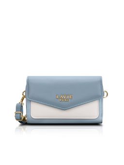 Lavie Luxe - Blue Synthetic Leather Colorblock Slingbag with Detachable Strap