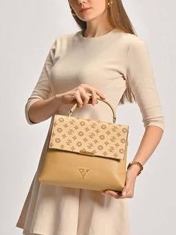 Lavie Signature - Women's Mono Jasper Medium Satchel Handbag (M)
