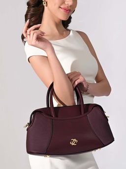 Lavie Signature - Women's Canva Flap Medium Satchel Handbag (Medium)