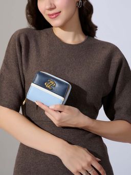 Lavie Signature - Blue Synthetic Leather Colorblock Wallet