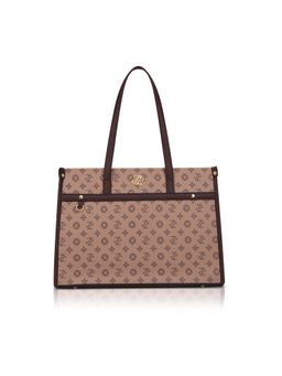 Lavie Signature - Khaki Synthetic Leather Printed Handbag