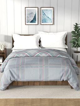 Nautica - Grey Super Soft Cotton Fabric Comforter for All Weather (Double)