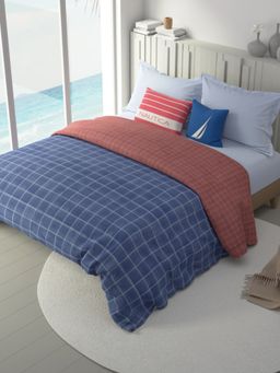 Nautica - Multi-Color Premium Cotton Fabric Comforter for All Weather (Double)