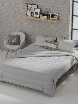 Nautica - Silver Ultra Soft Luxurious Comforter for All Weather (Double)