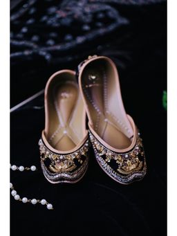 LORYPHILORY - Zardozi Black Juttis for Women