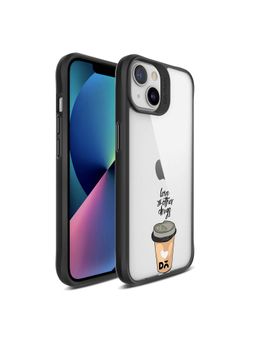 DailyObjects - Coffee Is Love Black Hybrid Clear Case Cover for iPhone 13 Mini 5.4 inch
