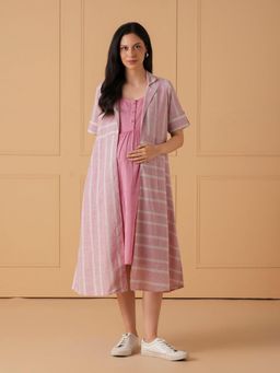 The Mom Store - The Parallel Track Maternity and Nursing Dress with Jacket