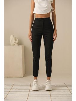 PRIMAL GRAY - Black Pure Cotton Skinny Fit Chino Joggerss