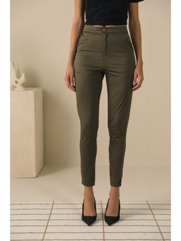 PRIMAL GRAY - Olive Pure Cotton Skinny Fit Chino Joggerss