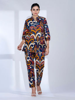 Autumnlane - Women Multi-Color Printed Co-Ord (Set of 2)