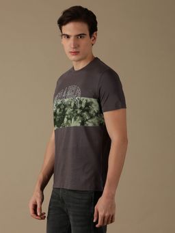 Wrangler - Mens Camouflage Grey T-shirt