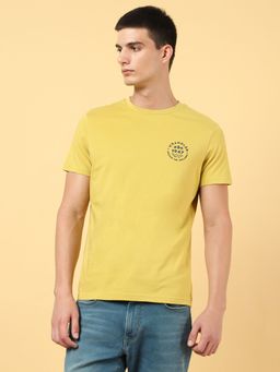 Wrangler - Mens Yellow Photoprint T-shirt