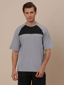 Wrangler - Atg By Mens Colorblock Blue Crew Neck T-shirt