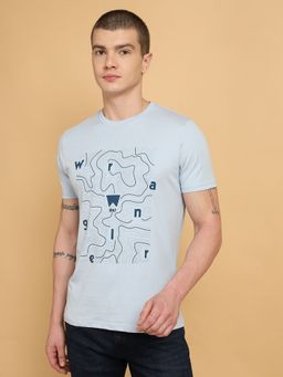 Wrangler - Mens Blue T-shirt