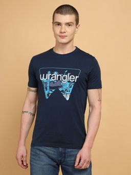Wrangler - Mens Blue T-shirt