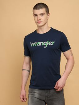 Wrangler - Mens Blue T-shirt