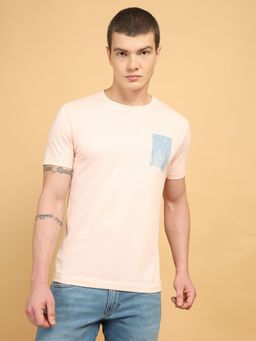Wrangler - Mens Graphic Print Pink T-shirt