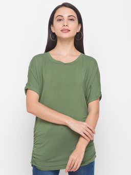 Globus - Green Solid T-Shirt