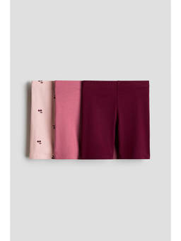 H&M - Girls Multi-Color 3-pack cotton cycling shorts