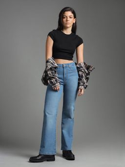 Flying Machine - High Rise Bootcut Fit Jeans