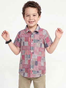 United Colors of Benetton - Regular Fit Collar Neck Printed Shirt