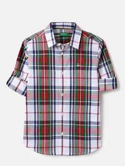 United Colors of Benetton - Regular Fit Regular Collar Neck Check Shirt