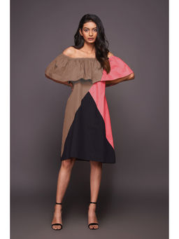 Deepika Arora - Pink Off-Shoulder Dress