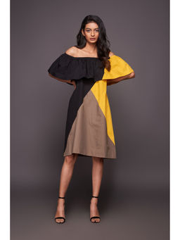 Deepika Arora - Yellow Off-Shoulder Dress