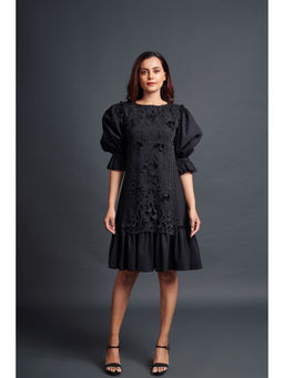 Deepika Arora - Black Paneled Dress