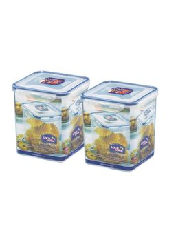 Lock & Lock - Square Airtight Food Container Withleak Proof Lid, (Pack Of 2)