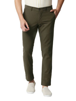 BASICS - Casual Olive Cotton Stretch Trouser