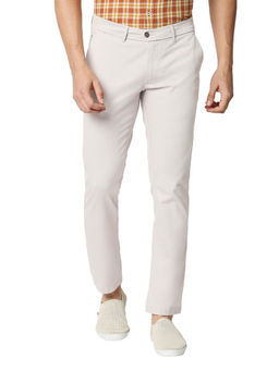 BASICS - Casual Stone Cotton Stretch Trouser