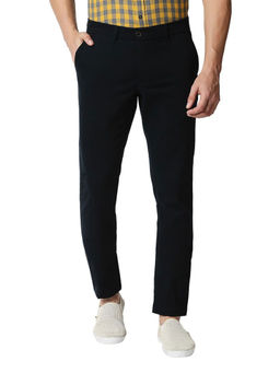 BASICS - Casual Navy Blue Cotton Stretch Trouser