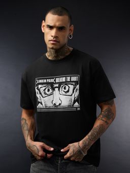 The Souled Store - Official Linkin Park Breaking The Habit Men Oversized T-Shirts