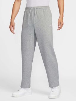 Nike - Club Men Grey French Terry Open-Hem Trackpant
