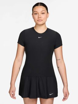 Nike - Victory Women Black Dri-Fit Short-Sleeve Tennis T-Shirt