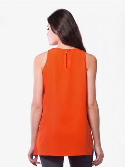 Miss Chase - Women Orange Solid Top