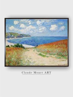 The Art House - Through Pourville Framed Wall Art Painting