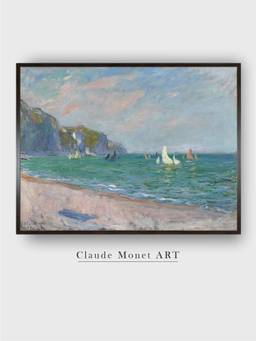 The Art House - Boats Below Framed Wall Art Painting