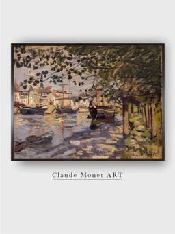 The Art House - Seine Rouen Framed Wall Art Painting