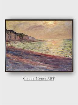 The Art House - Beach Pourville Framed Wall Art Painting
