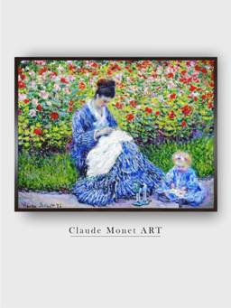 The Art House - Madame Monet Framed Wall Art Painting