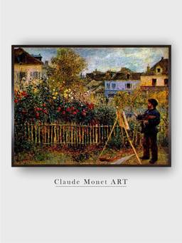 The Art House - Monet Garden Framed Wall Art Painting