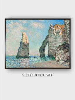 The Art House - Cliffs Etretat Framed Wall Art Painting