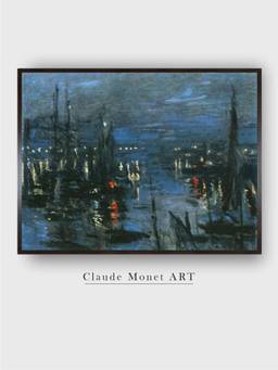 The Art House - Havre Night Framed Wall Art Painting