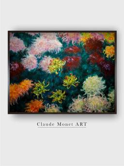 The Art House - Chrysanthemums Framed Wall Art Painting