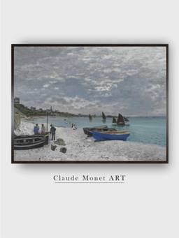 The Art House - Beach Sainte Framed Wall Art Painting