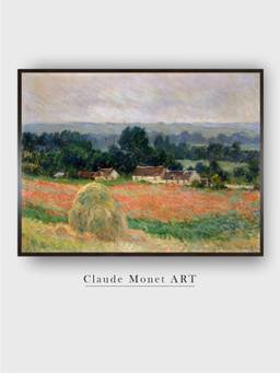 The Art House - Haystack at Giverny by Claude Monet Painting