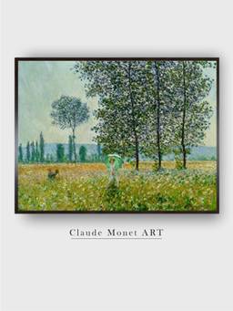 The Art House - Fields in Spring by Claude Monet Painting