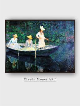 The Art House - Women Fishing by Claude Monet Painting
